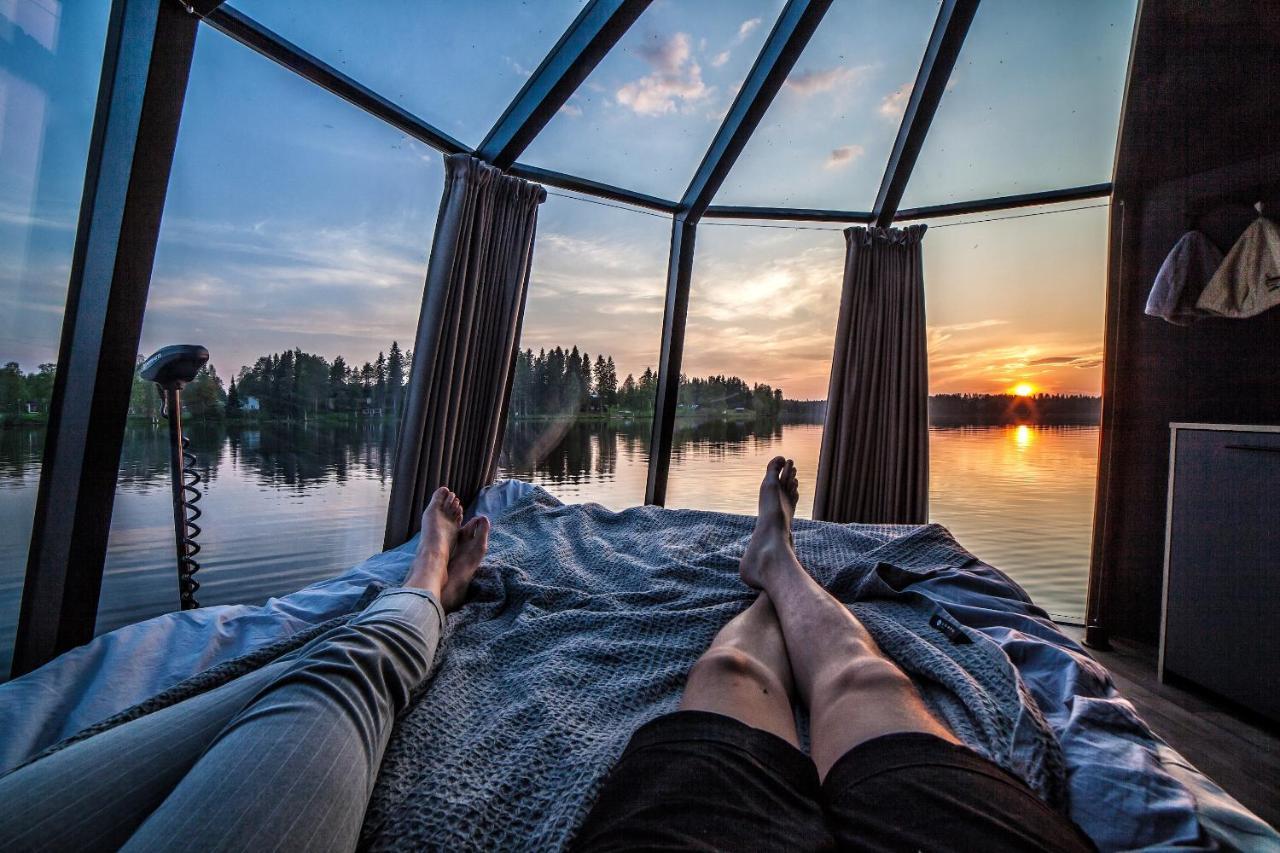 Aurora Igloo With Private Hot Tub By Invisible Forest Lodge Rovaniemi Exterior foto
